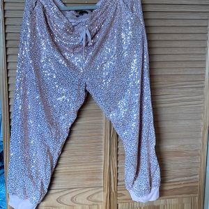 Ladies brand new sequin joggers